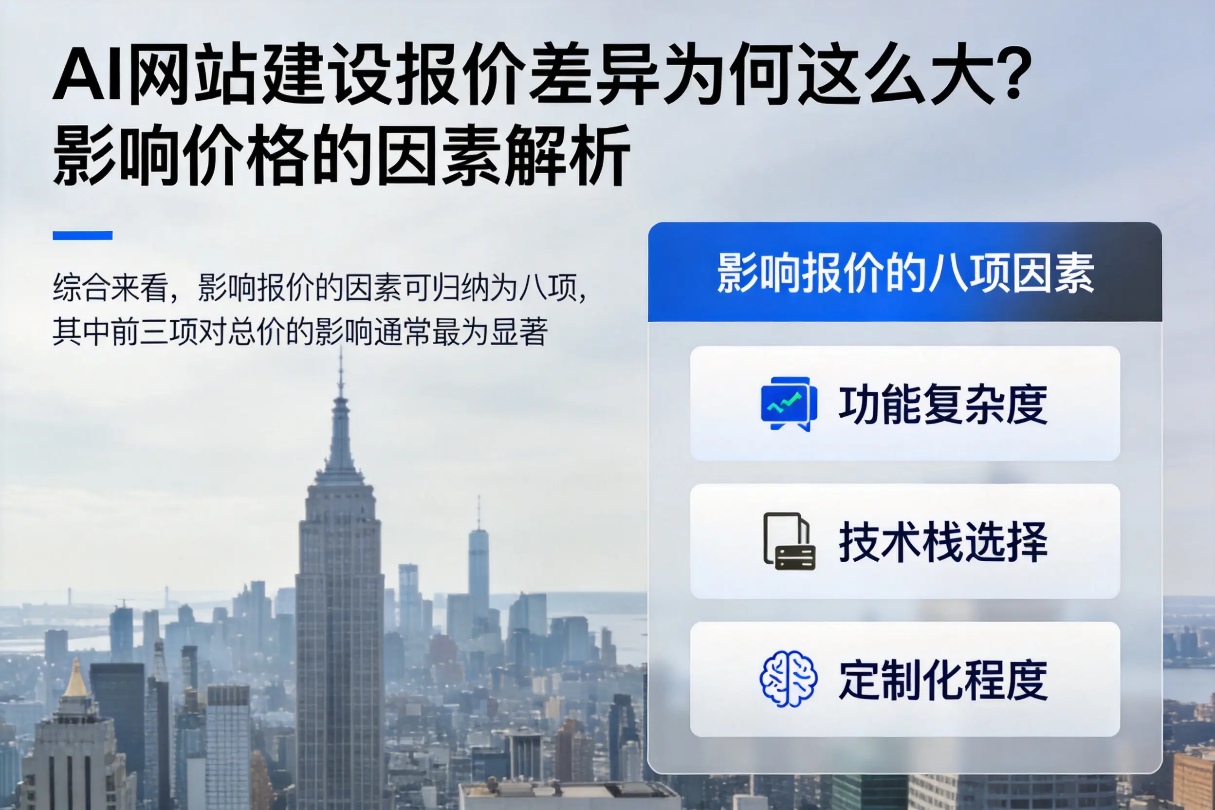 济宁AI网站建设报价差异为何这么大?影响价格的因素解析