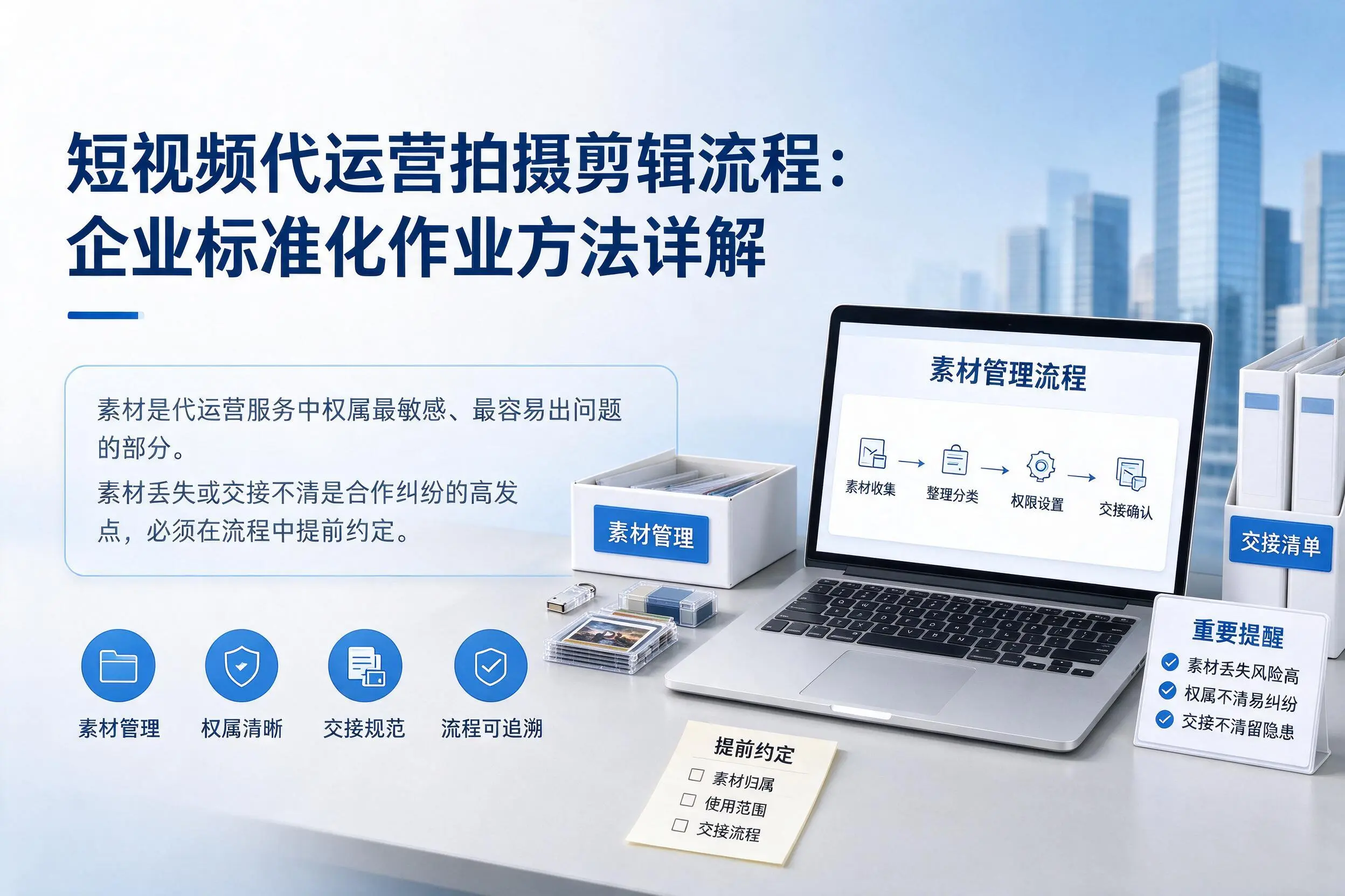 短视频代运营拍摄剪辑流程:济宁企业标准化作业方法详解