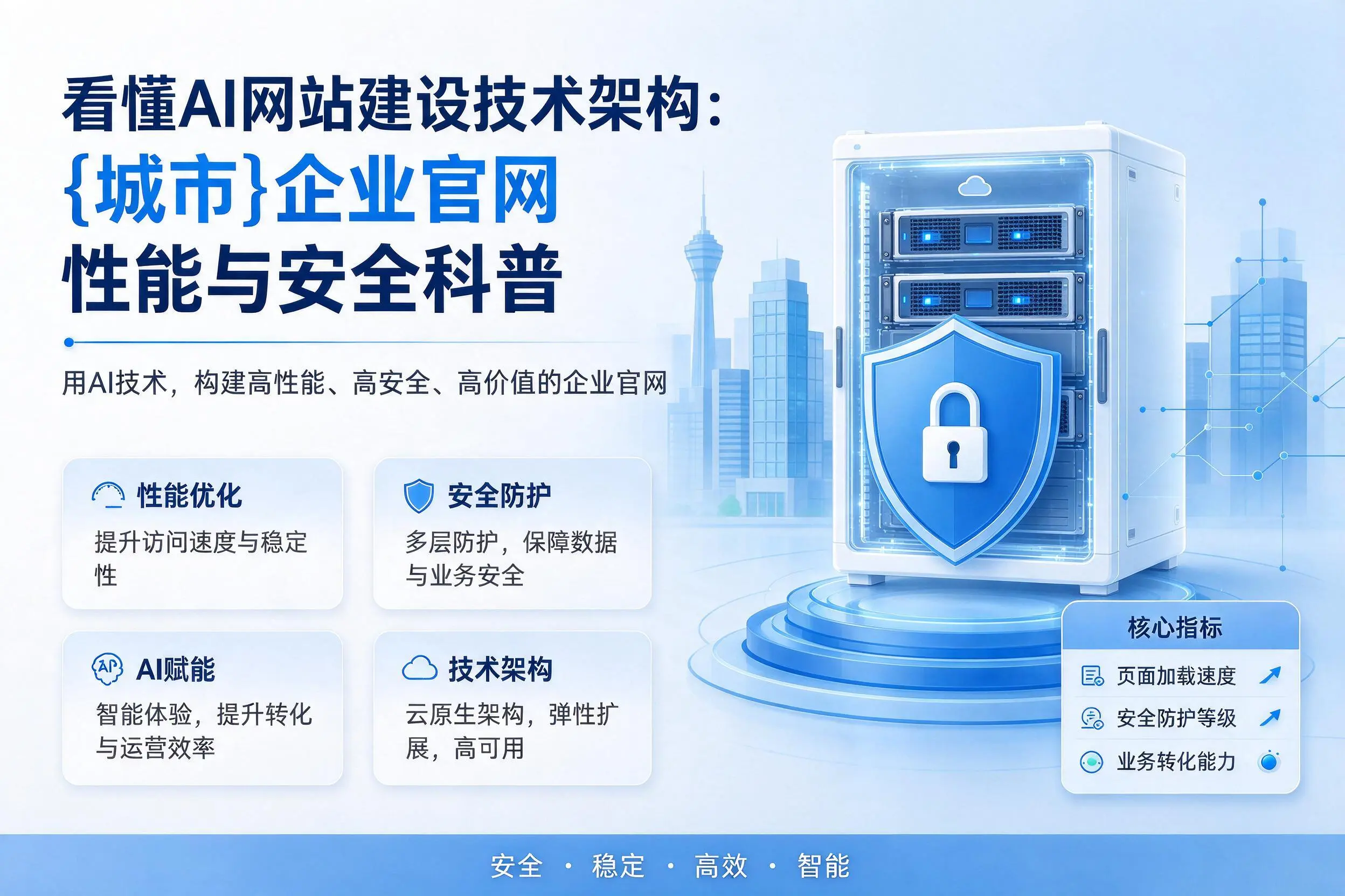 看懂AI网站建设技术架构:济宁企业官网性能与安全科普