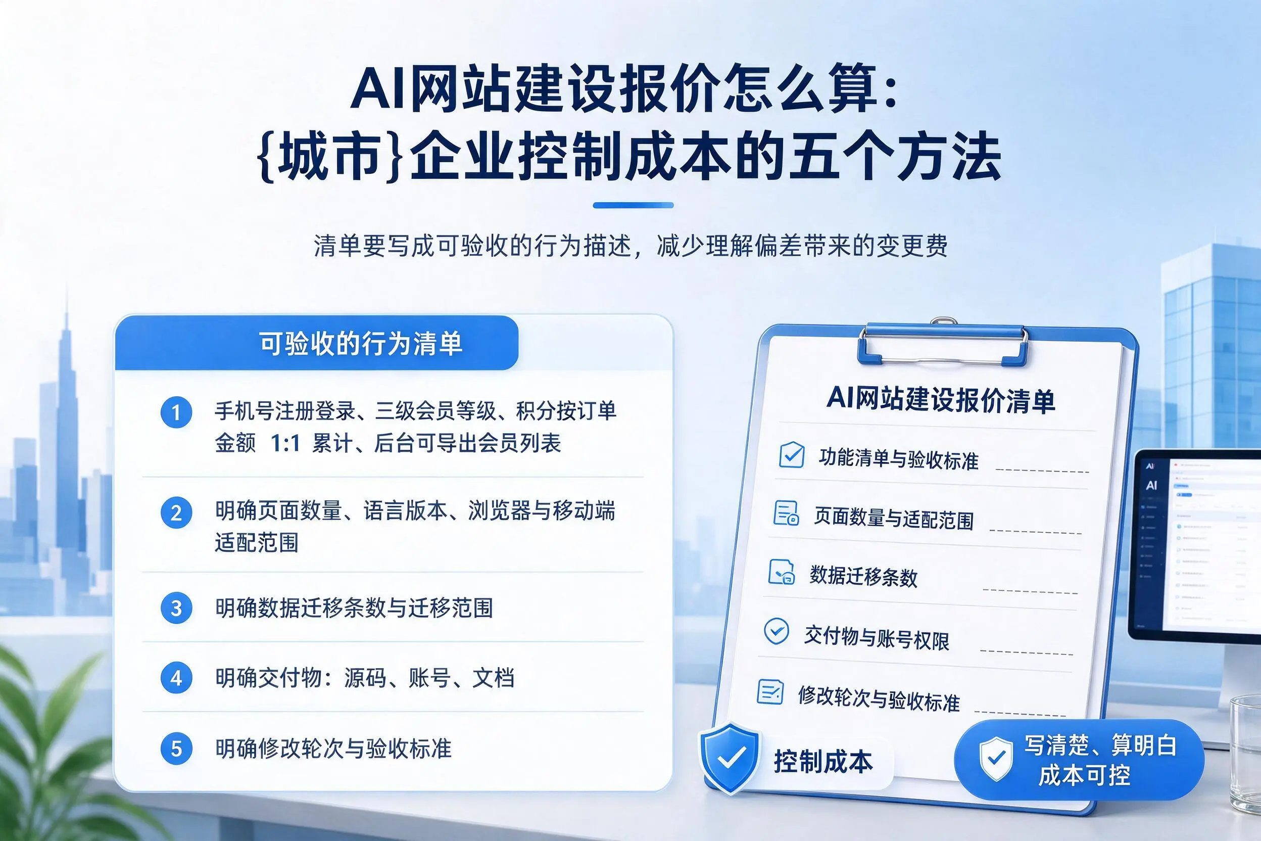 AI网站建设报价怎么算：济宁企业控制成本的五个方法